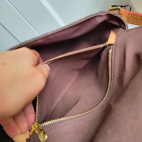 💕BEAUTIFUL Very Rare Louis Vuitton Monogram Canvas Chantilly MM NEW MODEL - Picture 14 of 16